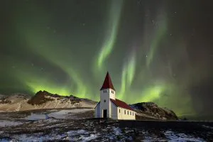 Auroras boreales en Islandia
