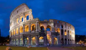 El Coliseo al anochecer, Roma