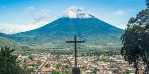 Antigua Guatemala and Volcán de Agua