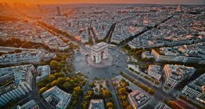 Arc de Triomphe from Above, Paris