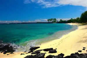 Beach and Lava Rock on the Kona Coast, Hawaiʻi
