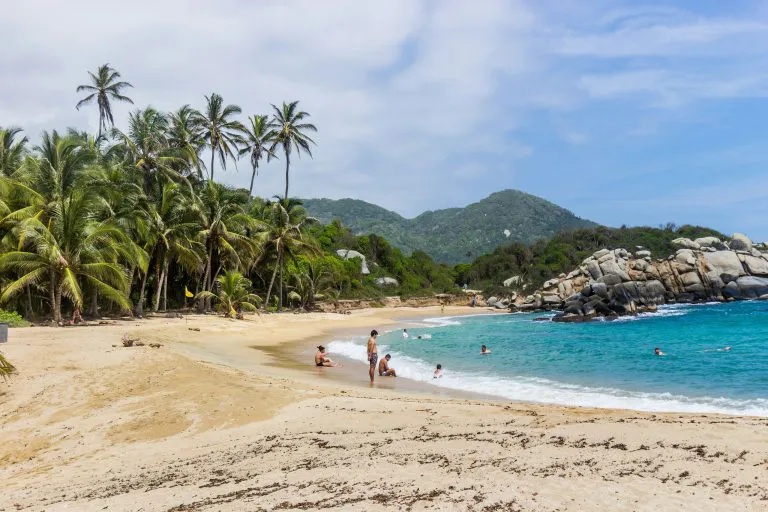 Playa en el Parque Nacional Tayrona