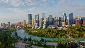 Calgary Skyline and the Bow River
