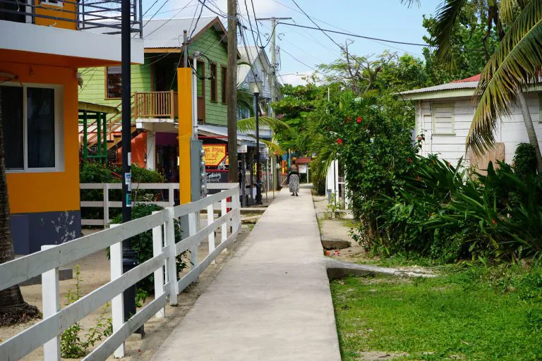 Colourful Houses in Placencia, Belize