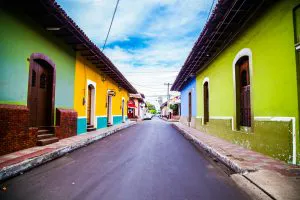 Colourful Street in León, Nicaragua