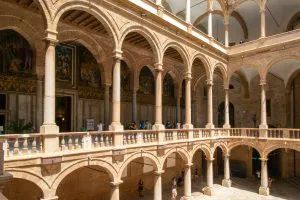 Courtyard of the Royal Palace, Palermo