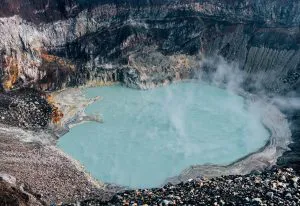 Crater Lake of Santa Ana Volcano