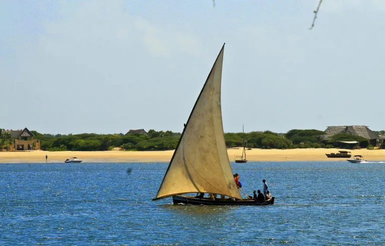 Dhow off Lamu, Kenya