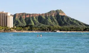 Diamond Head from Waikiki Beach