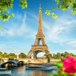 Eiffel Tower from the Seine, Paris