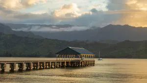 Hanalei Pier at Sunset, Kauaʻi