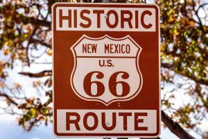 Historic Route 66 Sign, Santa Fe
