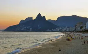 Ipanema Beach at Sunset, Rio de Janeiro