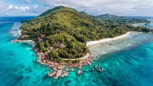 La Digue from Above, Seychelles