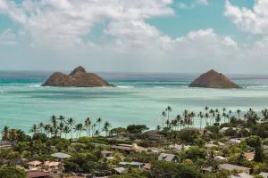Playa de Lanikai y las islas Mokulua, Oʻahu