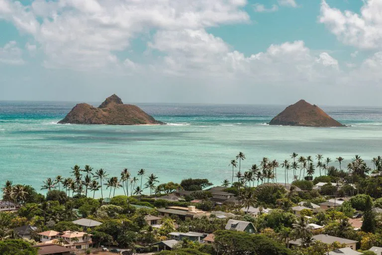 Playa de Lanikai y las islas Mokulua, Oʻahu