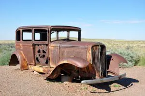 Old Car on Route 66, Petrified Forest