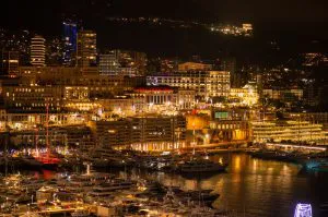Port Hercule at Night, Monaco