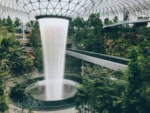 Rain Vortex at Jewel Changi, Singapore