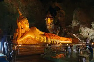 Reclining Buddha in a Cave, Thailand