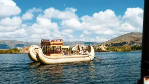 Reed Boat on Lake Titicaca