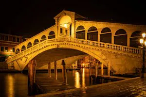 Rialto Bridge at Night, Venice