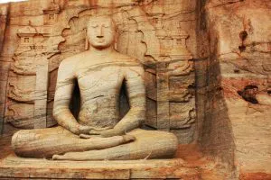 Rock-Carved Buddha, Sri Lanka