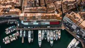 Saint-Tropez Harbour from Above
