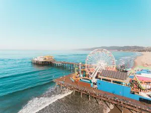 Santa Monica Pier from Above