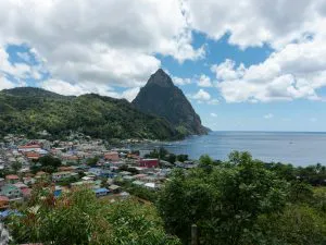 Soufrière and Petit Piton, Saint Lucia