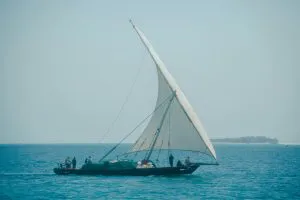 Traditional Dhow Sails, Zanzibar