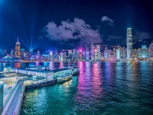 Victoria Harbour at Night, Hong Kong