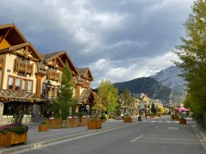 Tiendas de madera de Banff