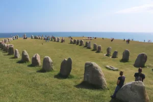 Ales Stenar Stone Ship above the Baltic