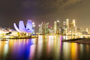 ArtScience Museum at Night, Singapore