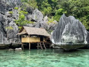 Bamboo Hut among the Rocks, Coron