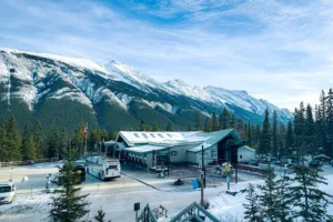 Banff Gondola Summit in Winter