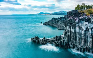 Basalt Columns on the Coast of Jeju