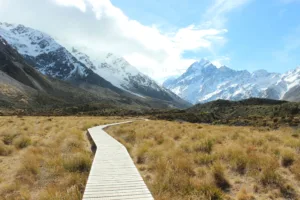 Boardwalk in Hooker Valley, Aoraki