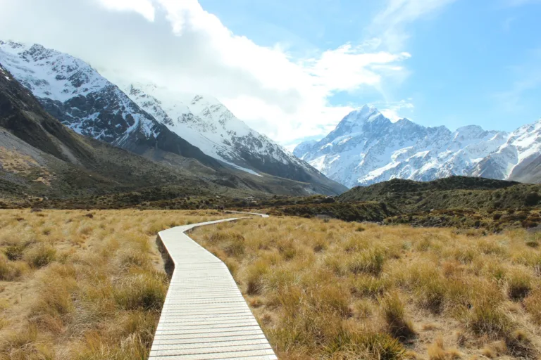 Boardwalk in Hooker Valley, Aoraki