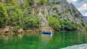 Boat in Matka Canyon