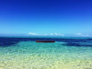 Boat on a Fijian Lagoon