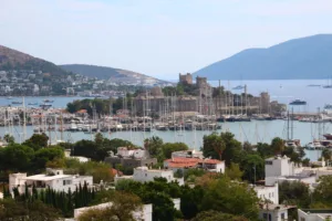 Bodrum Castle and Marina from the Hillside