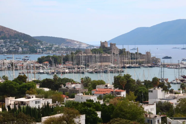 Bodrum Castle and Marina from the Hillside