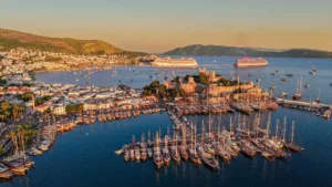 Bodrum Harbour at Sunset