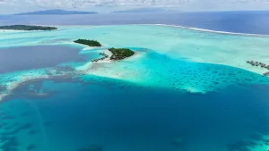 Bora Bora Lagoon from the Air