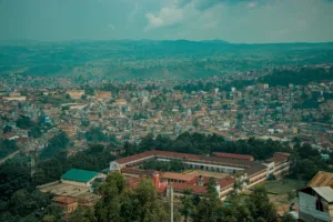 Bukavu desde el aire, Kivu del Sur