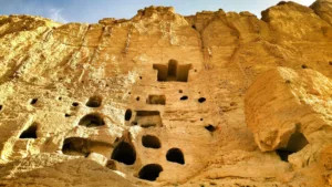 Cave Dwellings in the Cliffs of Bamyan