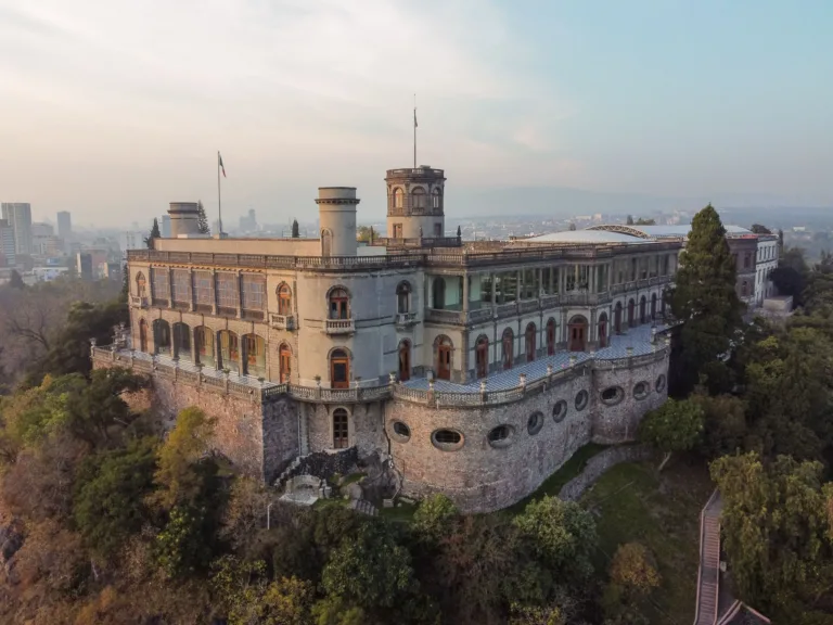 Chapultepec Castle above the Trees, Mexico City