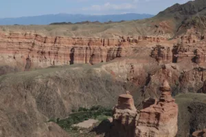 El cañón de Charyn desde el aire